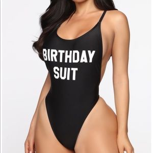 Fashion Nova one piece Birthday suit